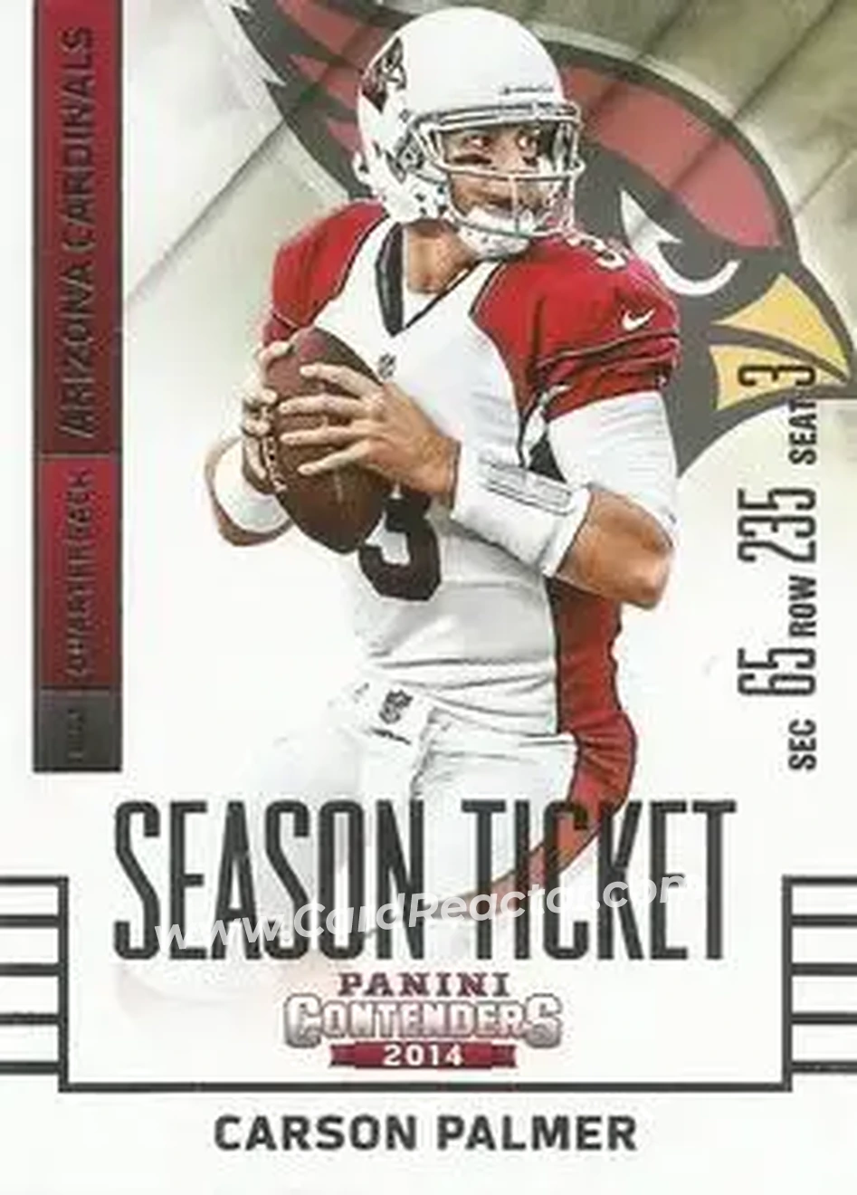 2014 Panini Contenders #25 - Carson Palmer - Arizona Cardinals - Front