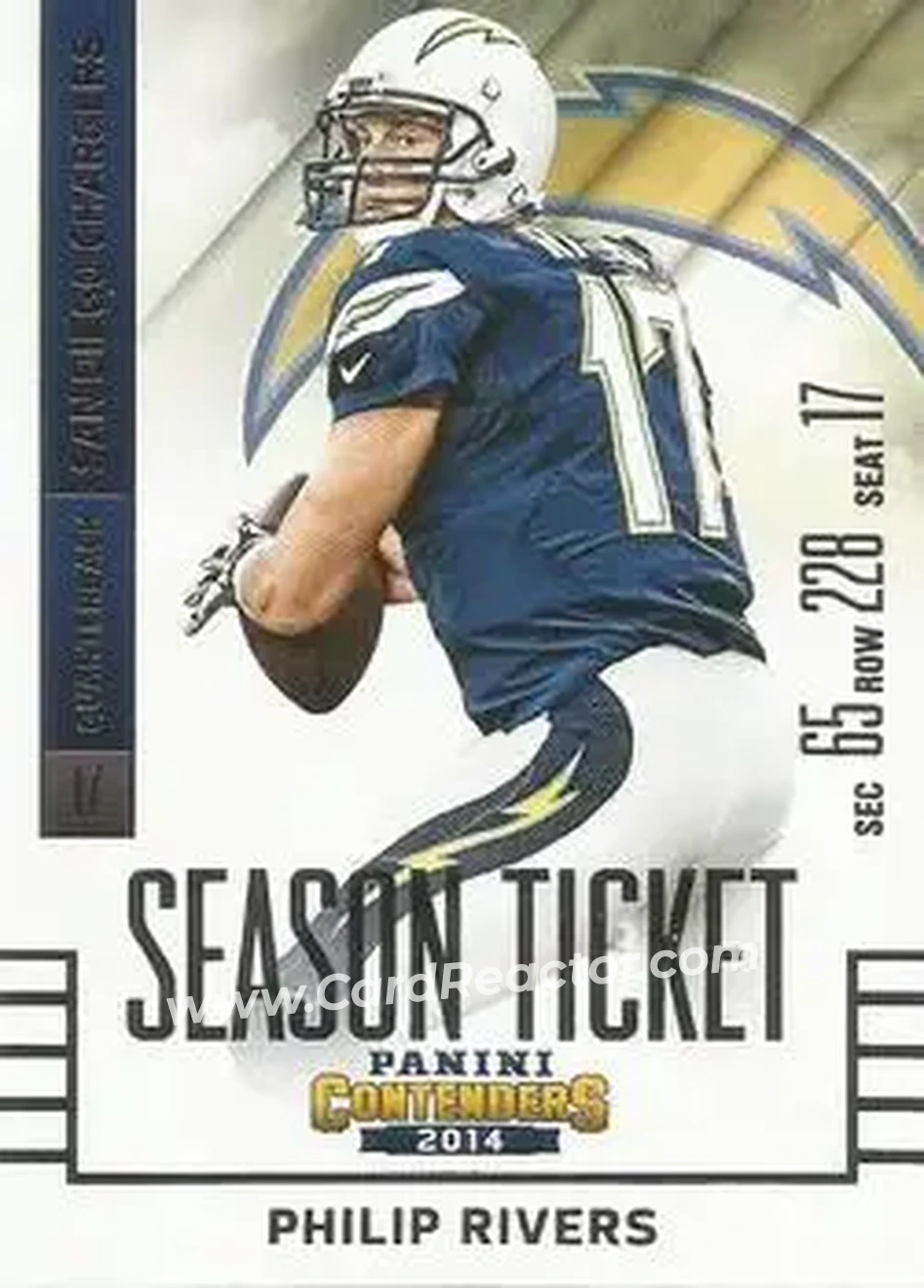 2014 Panini Contenders #28 - Philip Rivers - San Diego Chargers - Front