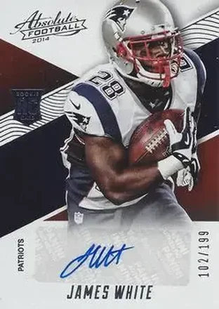 2014 Panini Absolute #158 - James White - New England Patriots