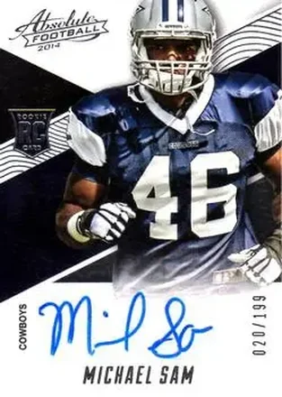 2014 Panini Absolute #170 - Michael Sam - Dallas Cowboys