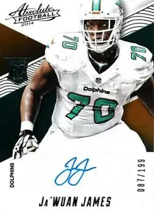 2014 Panini Absolute #181 - Ja'Wuan James - Miami Dolphins