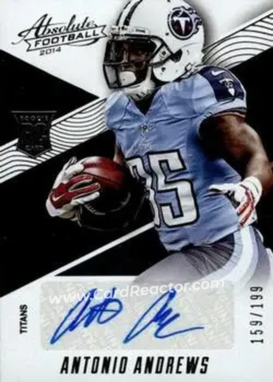 2014 Panini Absolute #184 - Antonio Andrews - Tennessee Titans - Front 2014 Panini Absolute #184 - Antonio Andrews - Tennessee Titans - Front
