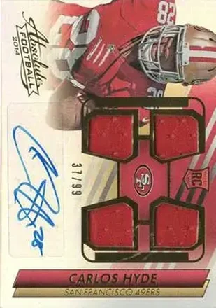 2014 Panini Absolute #209 - Carlos Hyde - San Francisco 49ers