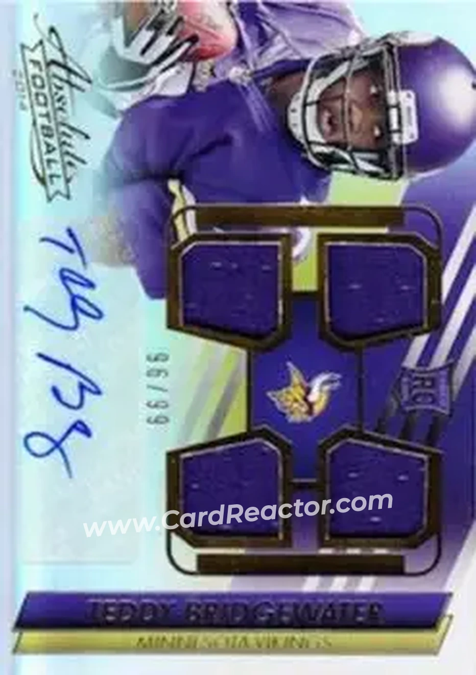 2014 Panini Absolute #237 - Teddy Bridgewater - Minnesota Vikings - Front