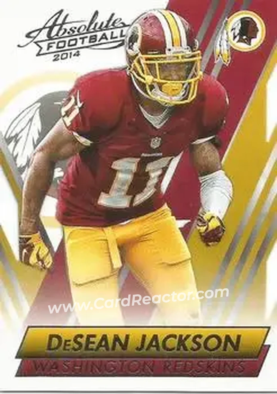 2014 Panini Absolute - Retail #11 - DeSean Jackson - Washington Redskins - Front 2014 Panini Absolute - Retail #11 - DeSean Jackson - Washington Redskins - Front