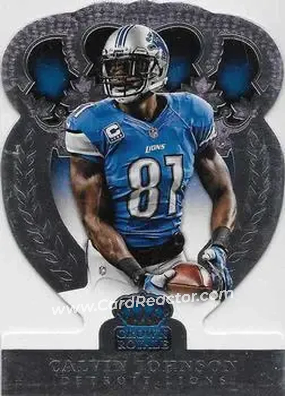 2014 Panini Crown Royale #7 - Calvin Johnson - Detroit Lions - Front