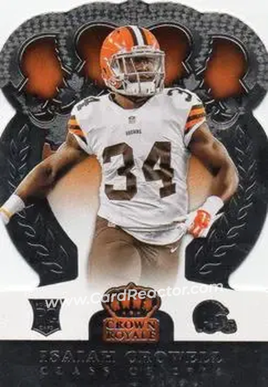 2014 Panini Crown Royale #102 - Isaiah Crowell - Cleveland Browns - Front