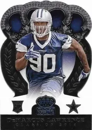 2014 Panini Crown Royale #179 - DeMarcus Lawrence - Dallas Cowboys