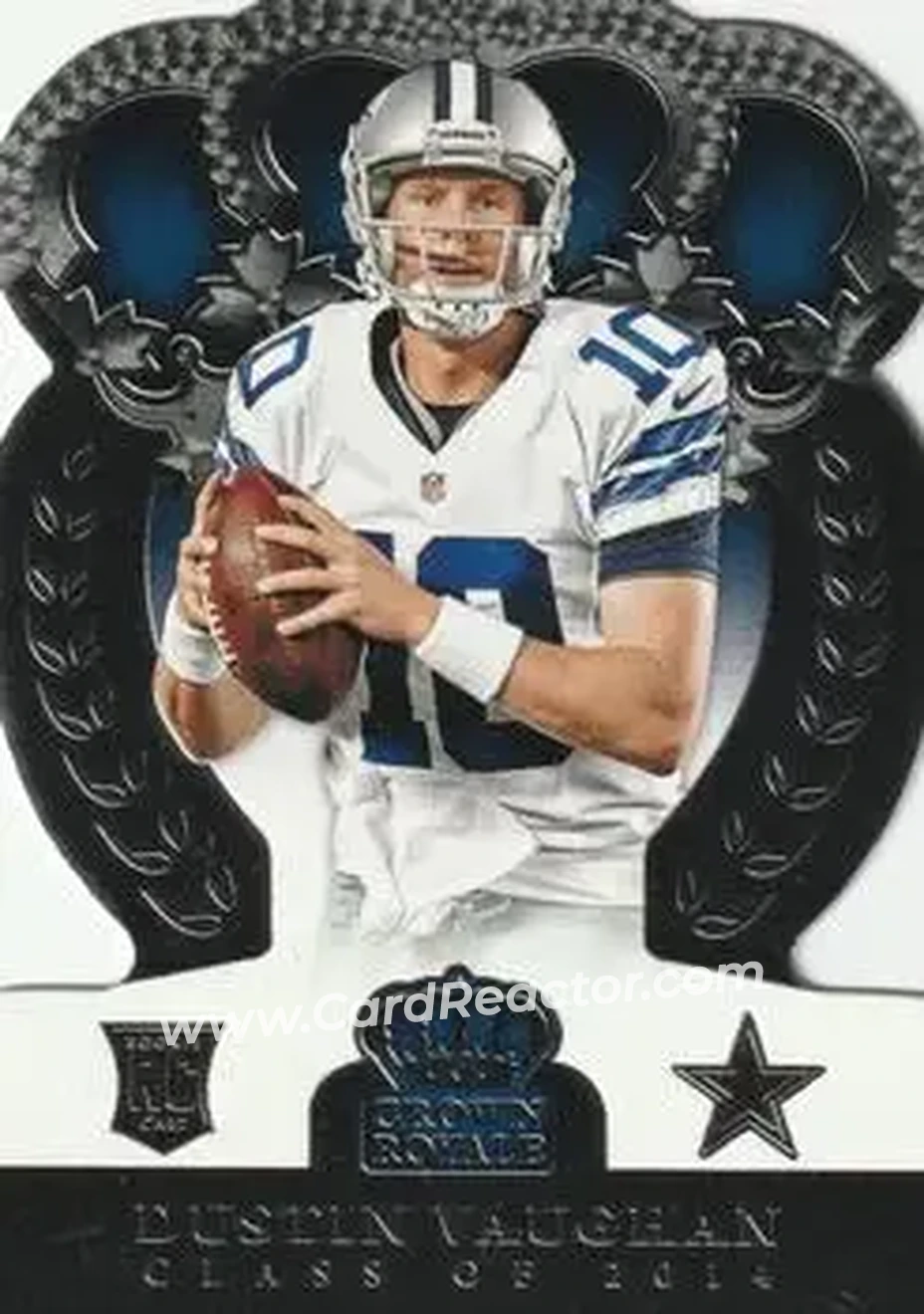 2014 Panini Crown Royale #195 - Dustin Vaughan - Dallas Cowboys - Front