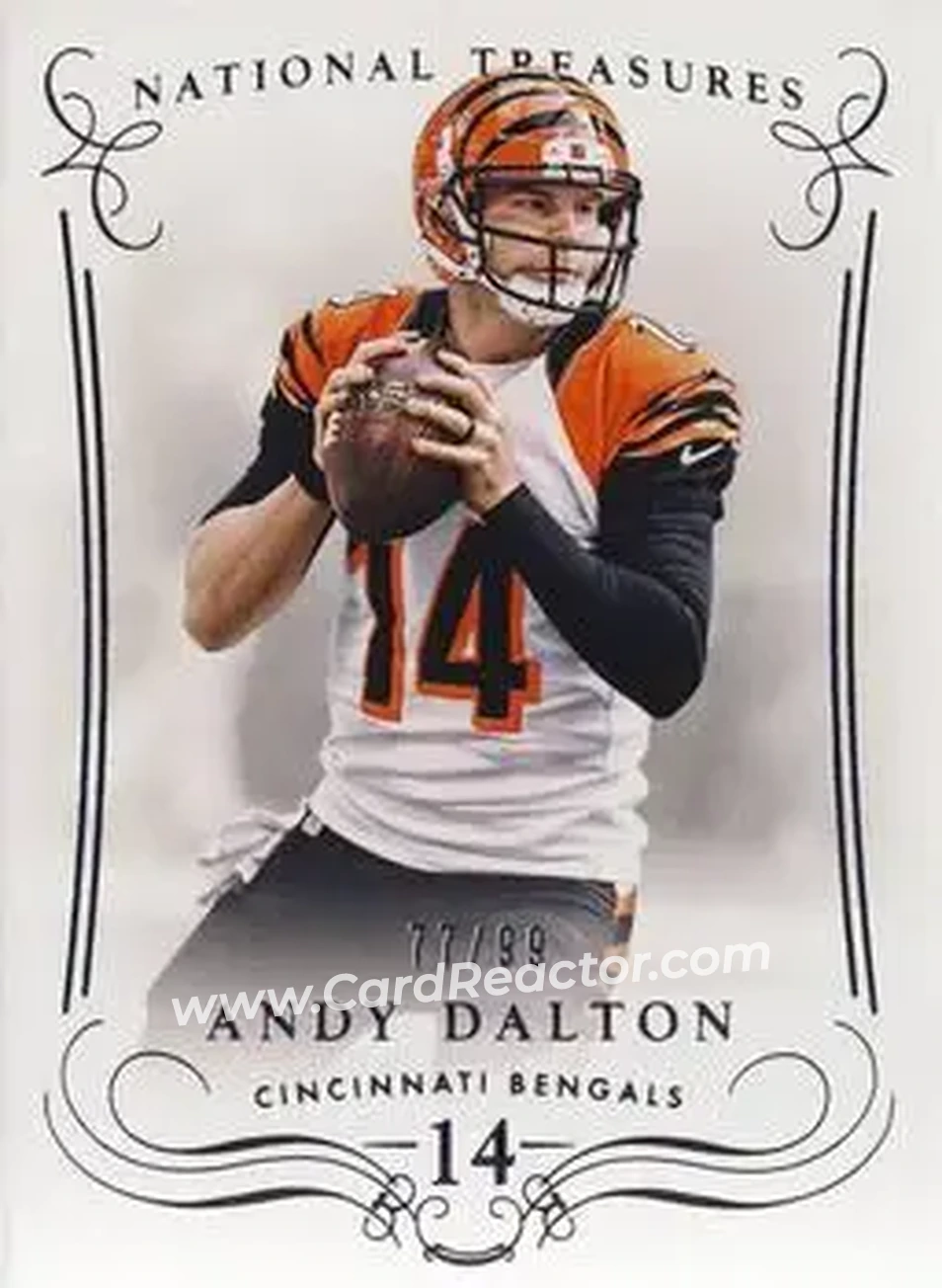 2014 Panini National Treasures #21 - Andy Dalton - Cincinnati Bengals - Front