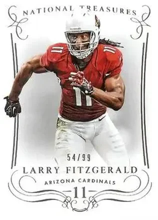 2014 Panini National Treasures #24 - Larry Fitzgerald - Arizona Cardinals