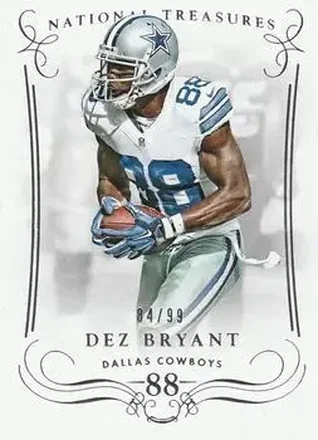 2014 Panini National Treasures #29 - Dez Bryant - Dallas Cowboys