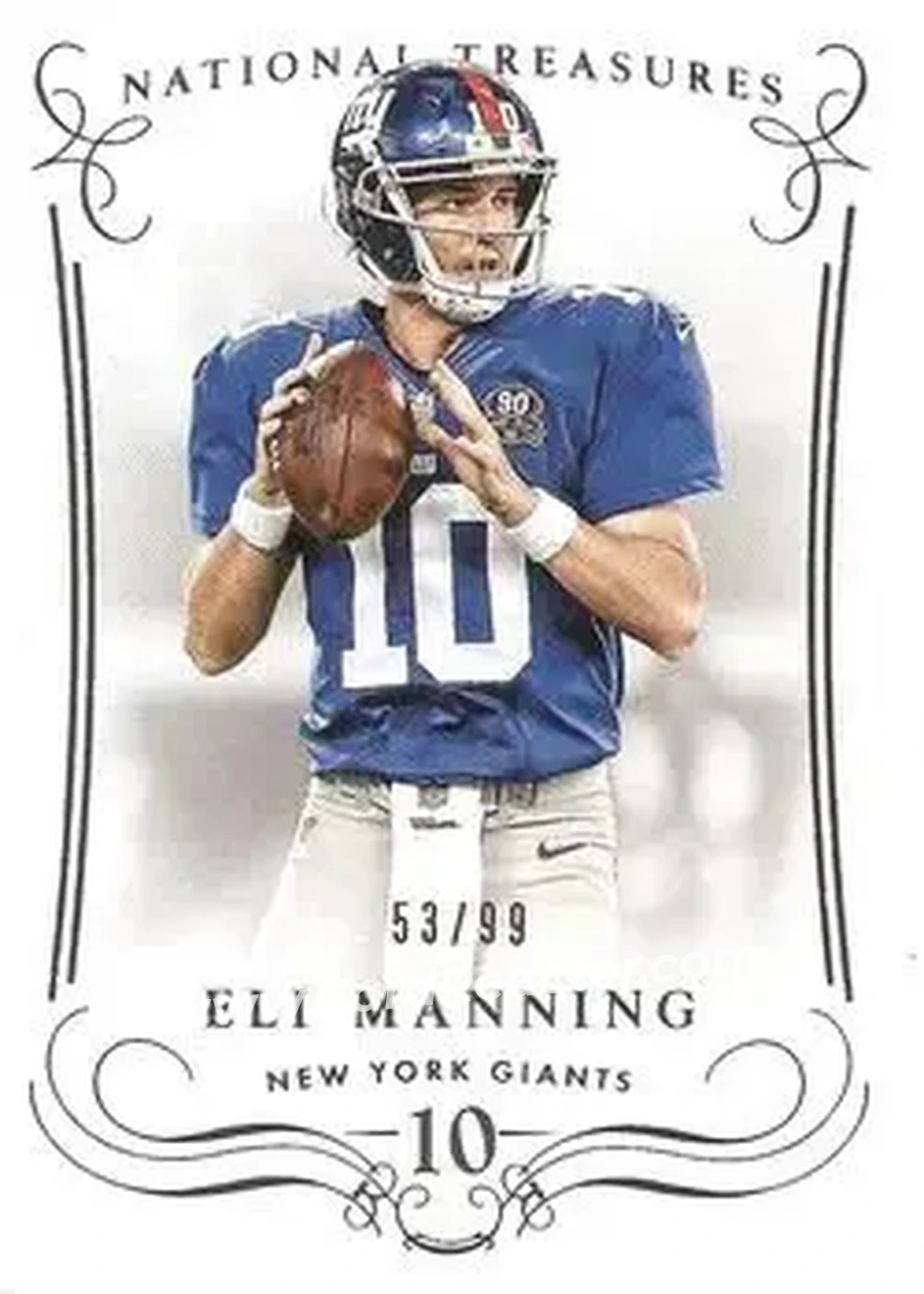 2014 Panini National Treasures #39 - Eli Manning - New York Giants - Front