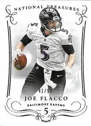 2014 Panini National Treasures #51 - Joe Flacco - Baltimore Ravens