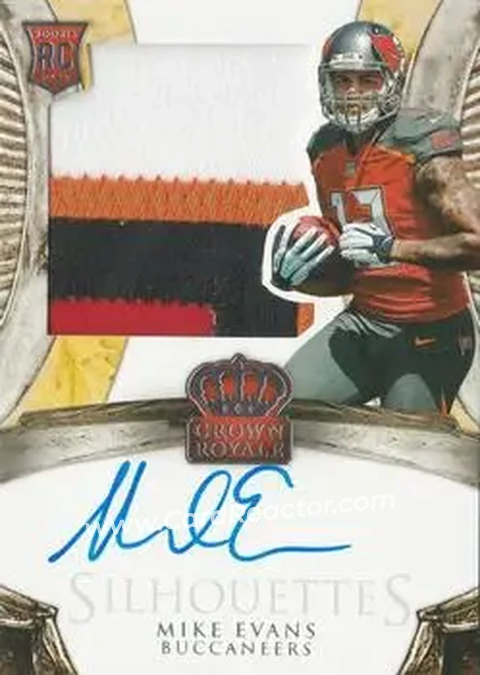 2014 Panini Crown Royale #205 - Mike Evans - Tampa Bay Buccaneers - Front