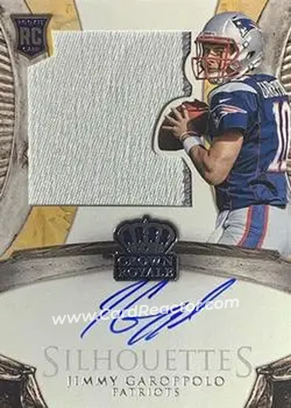 2014 Panini Crown Royale #220 - Jimmy Garoppolo - New England Patriots - Front