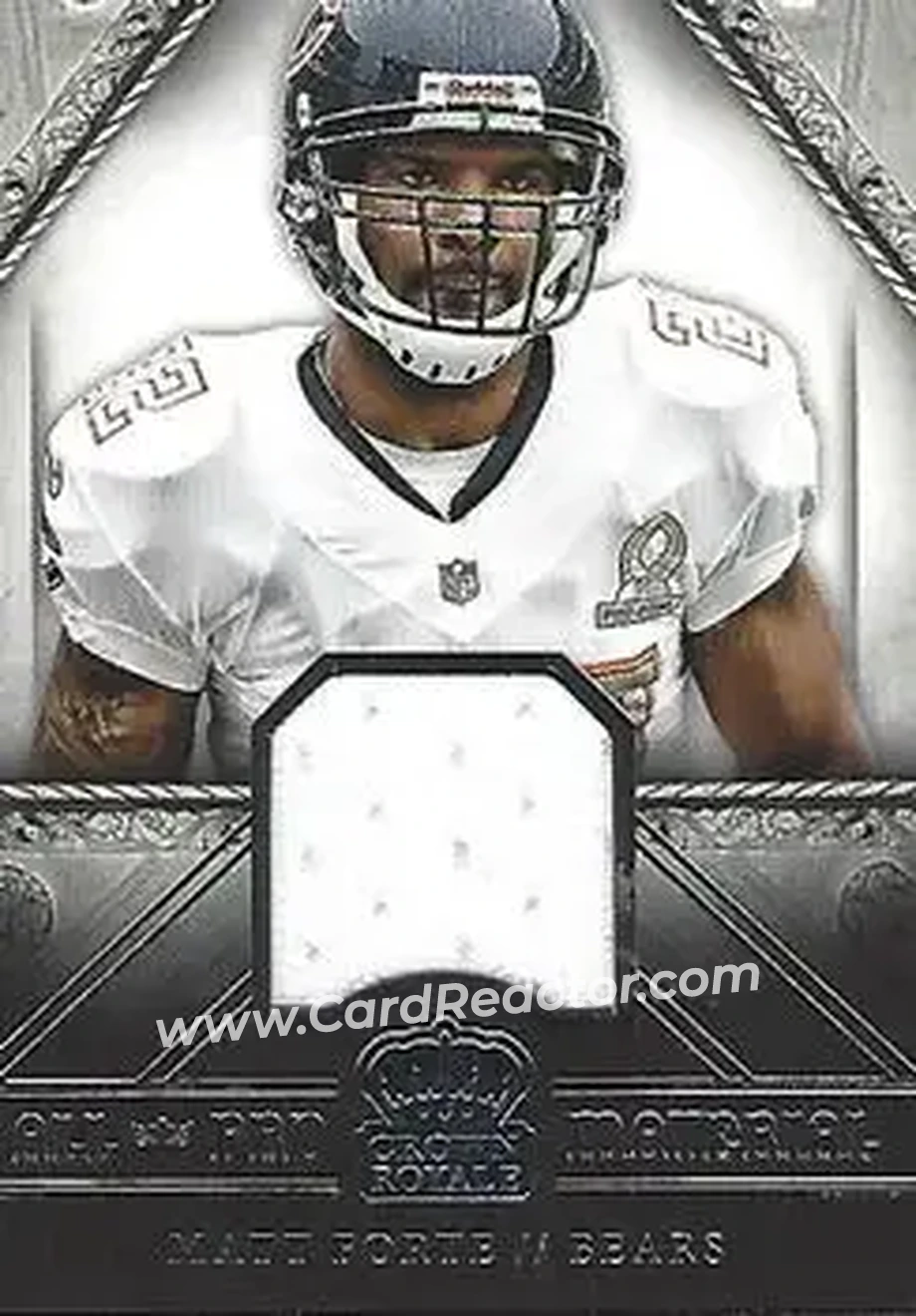 2014 Panini Crown Royale - All-Pro Materials #4 - Matt Forte - Chicago Bears - Front 2014 Panini Crown Royale - All-Pro Materials #4 - Matt Forte - Chicago Bears - Front