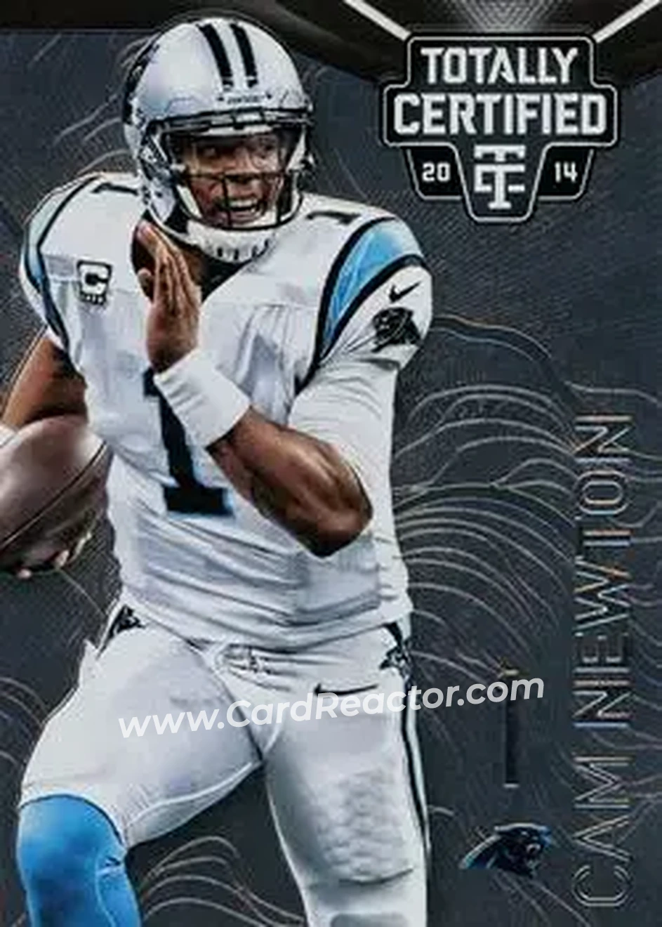 2014 Panini Totally Certified #13 - Cam Newton - Carolina Panthers - Front 2014 Panini Totally Certified #13 - Cam Newton - Carolina Panthers - Front