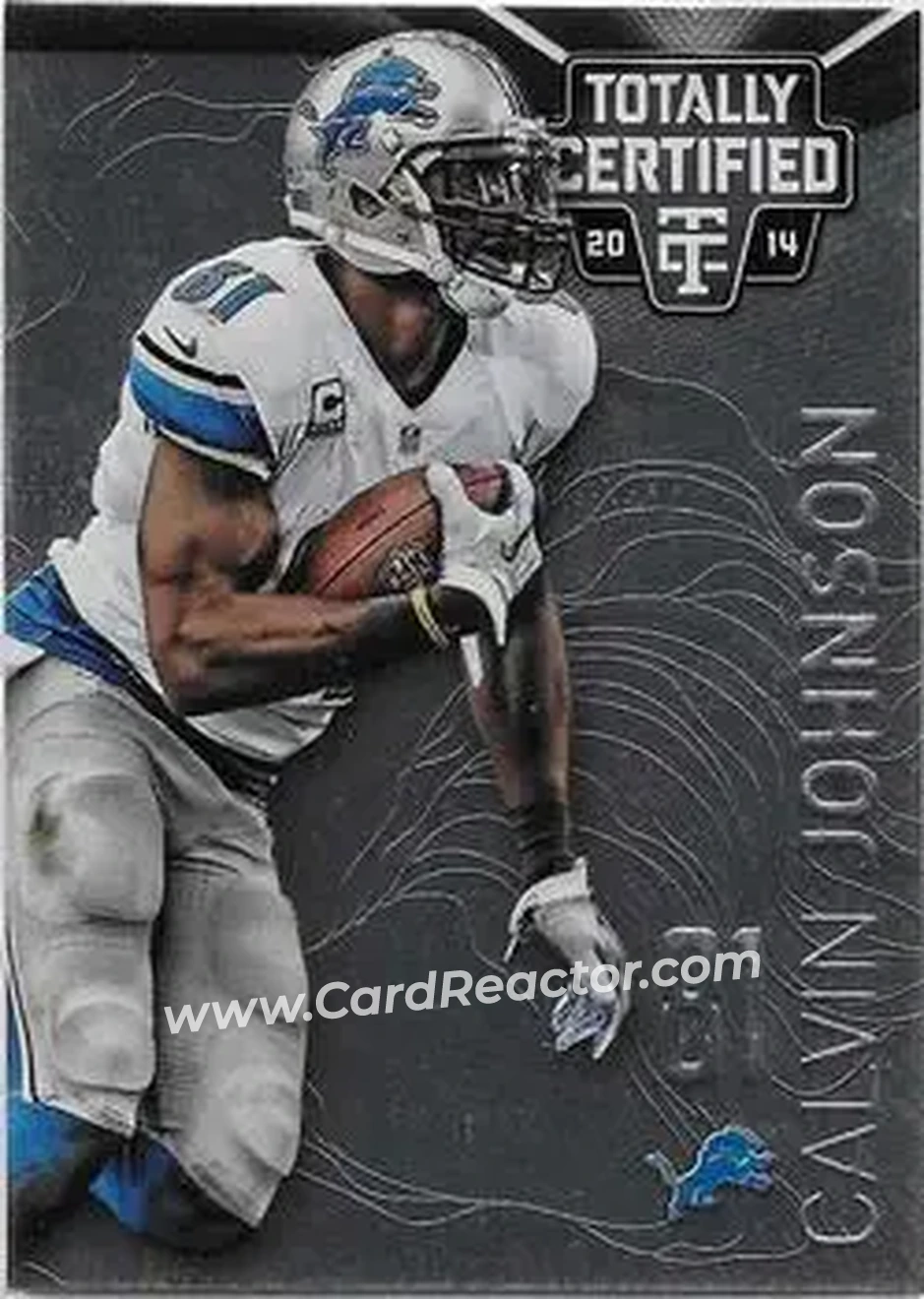 2014 Panini Totally Certified #31 - Calvin Johnson - Detroit Lions - Front 2014 Panini Totally Certified #31 - Calvin Johnson - Detroit Lions - Front
