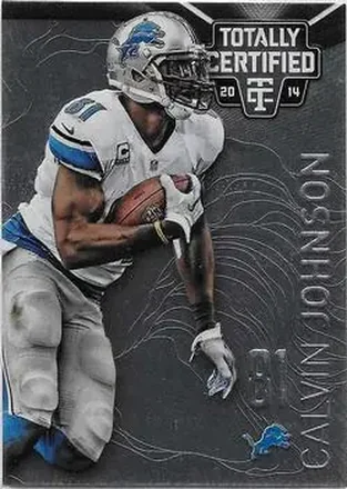 2014 Panini Totally Certified #31 - Calvin Johnson - Detroit Lions