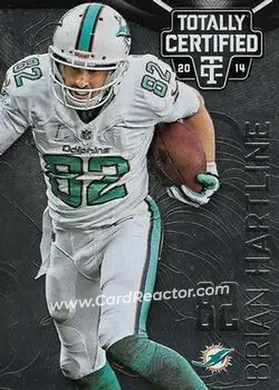 2014 Panini Totally Certified #49 - Brian Hartline - Miami Dolphins - Front
