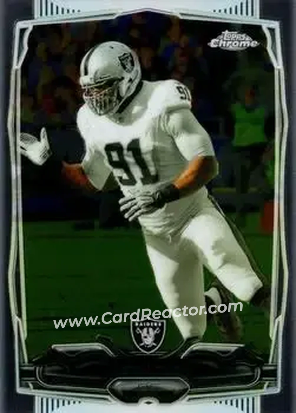 2014 Topps Chrome #3 - Justin Tuck - Oakland Raiders - Front