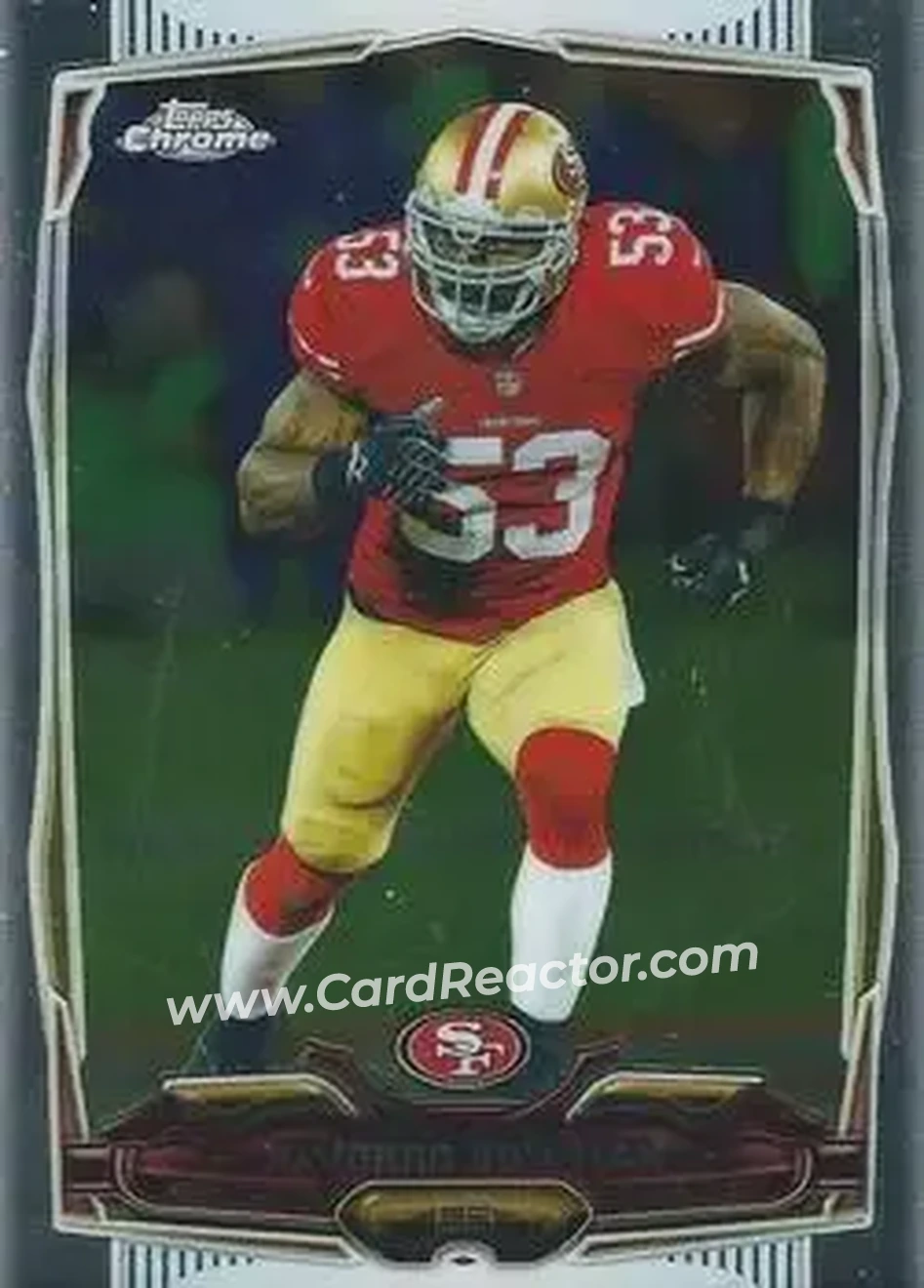 2014 Topps Chrome #20 - Navorro Bowman - San Francisco 49ers - Front