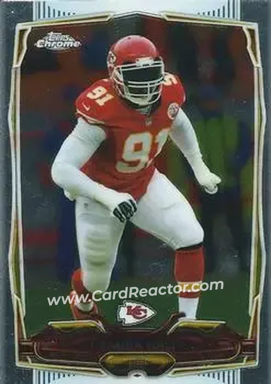 2014 Topps Chrome #21 - Tamba Hali - Kansas City Chiefs - Front