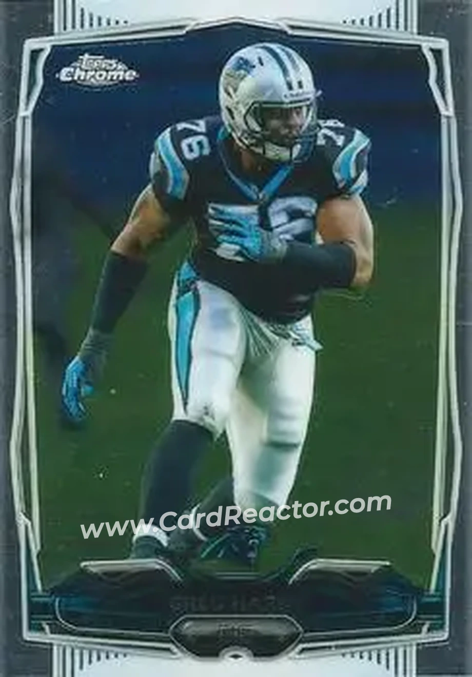 2014 Topps Chrome #24 - Greg Hardy - Carolina Panthers - Front
