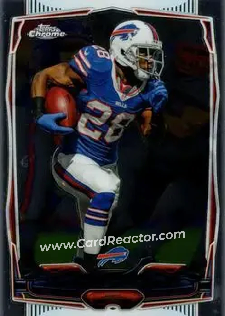 2014 Topps Chrome #27 - C.J. Spiller - Buffalo Bills - Front