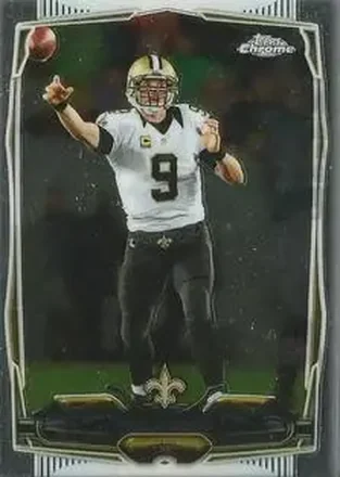 2014 Topps Chrome Mini #17 - Drew Brees - New Orleans Saints
