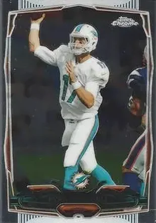 2014 Topps Chrome Mini #23 - Ryan Tannehill - Miami Dolphins