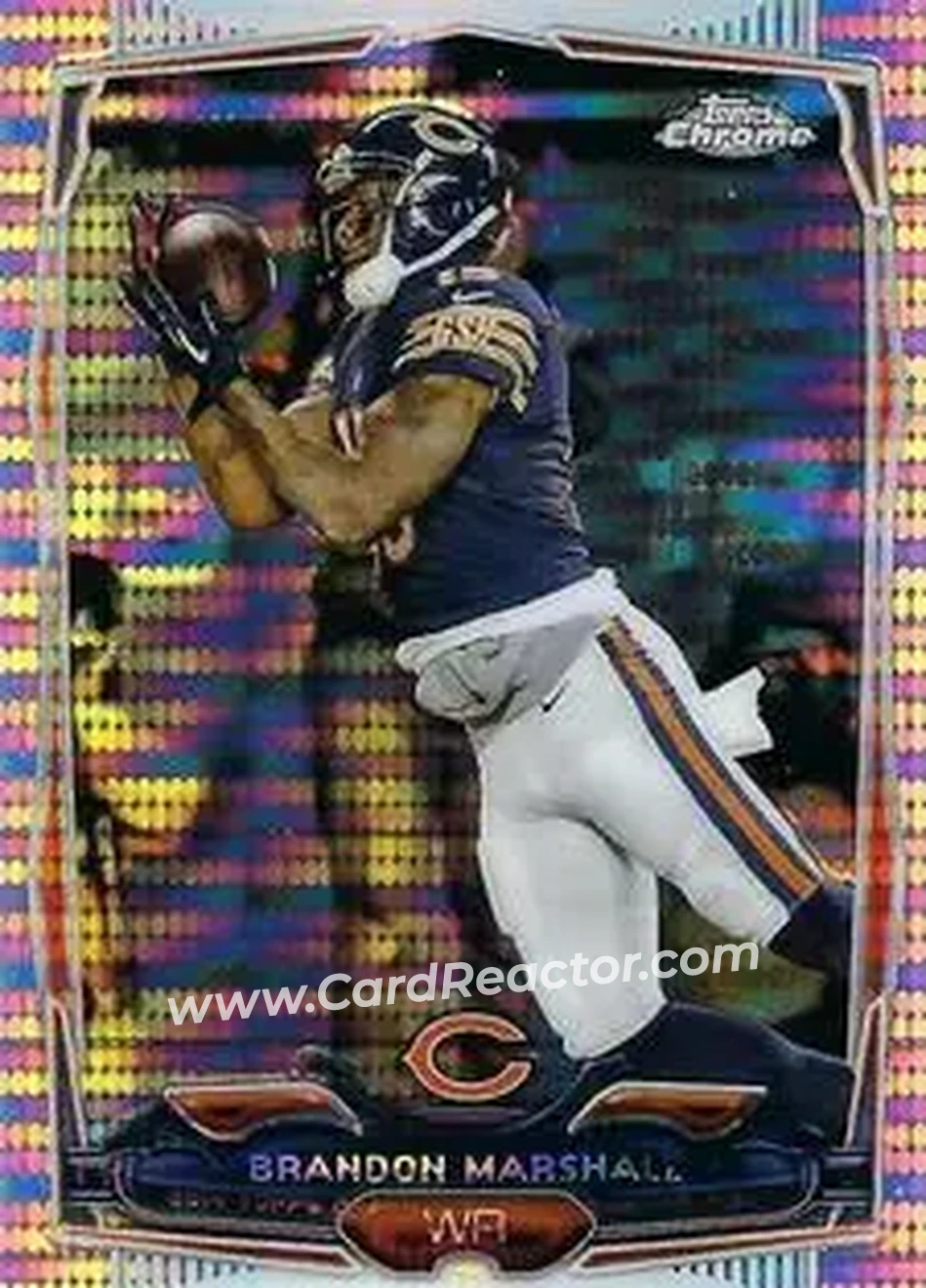 2014 Topps Chrome Mini #25 - Brandon Marshall - Chicago Bears - Front
