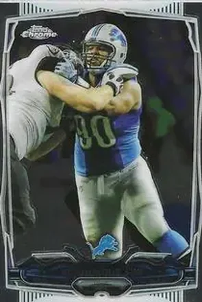 2014 Topps Chrome Mini #38 - Ndamukong Suh - Detroit Lions