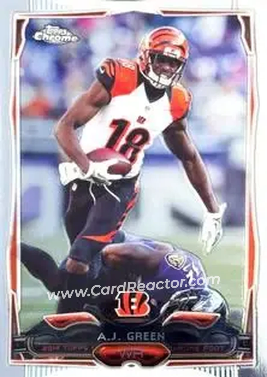 2014 Topps Chrome Mini #45 - A.J. Green - Cincinnati Bengals - Front