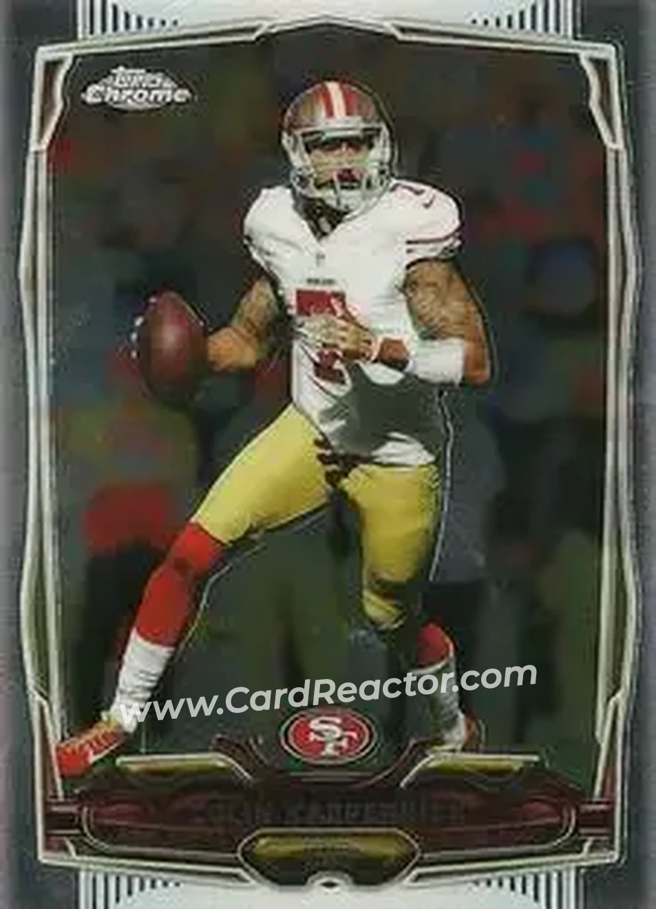 2014 Topps Chrome Mini #56 - Colin Kaepernick - San Francisco 49ers - Front