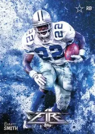 2014 Topps Fire #1 - Emmitt Smith - Dallas Cowboys
