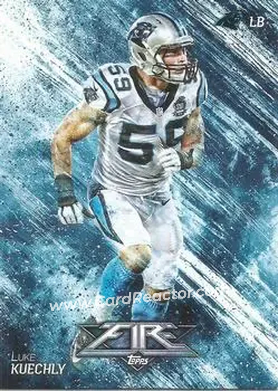 2014 Topps Fire #2 - Luke Kuechly - Carolina Panthers - Front
