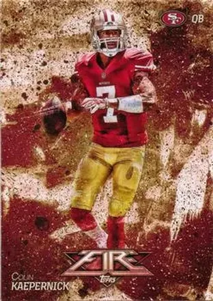 2014 Topps Fire #6 - Colin Kaepernick - San Francisco 49ers