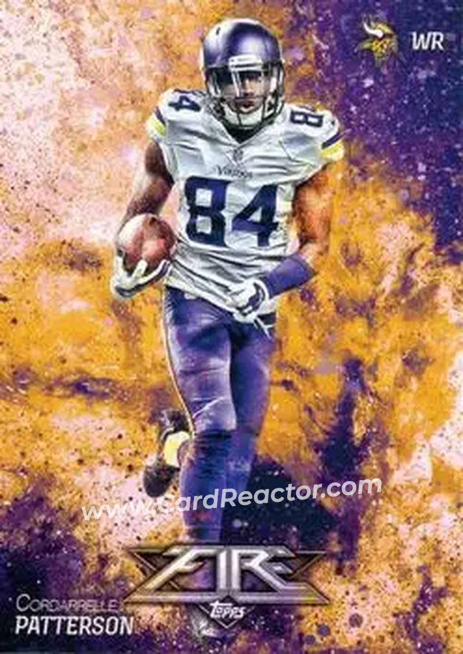 2014 Topps Fire #9 - Cordarrelle Patterson - Minnesota Vikings - Front