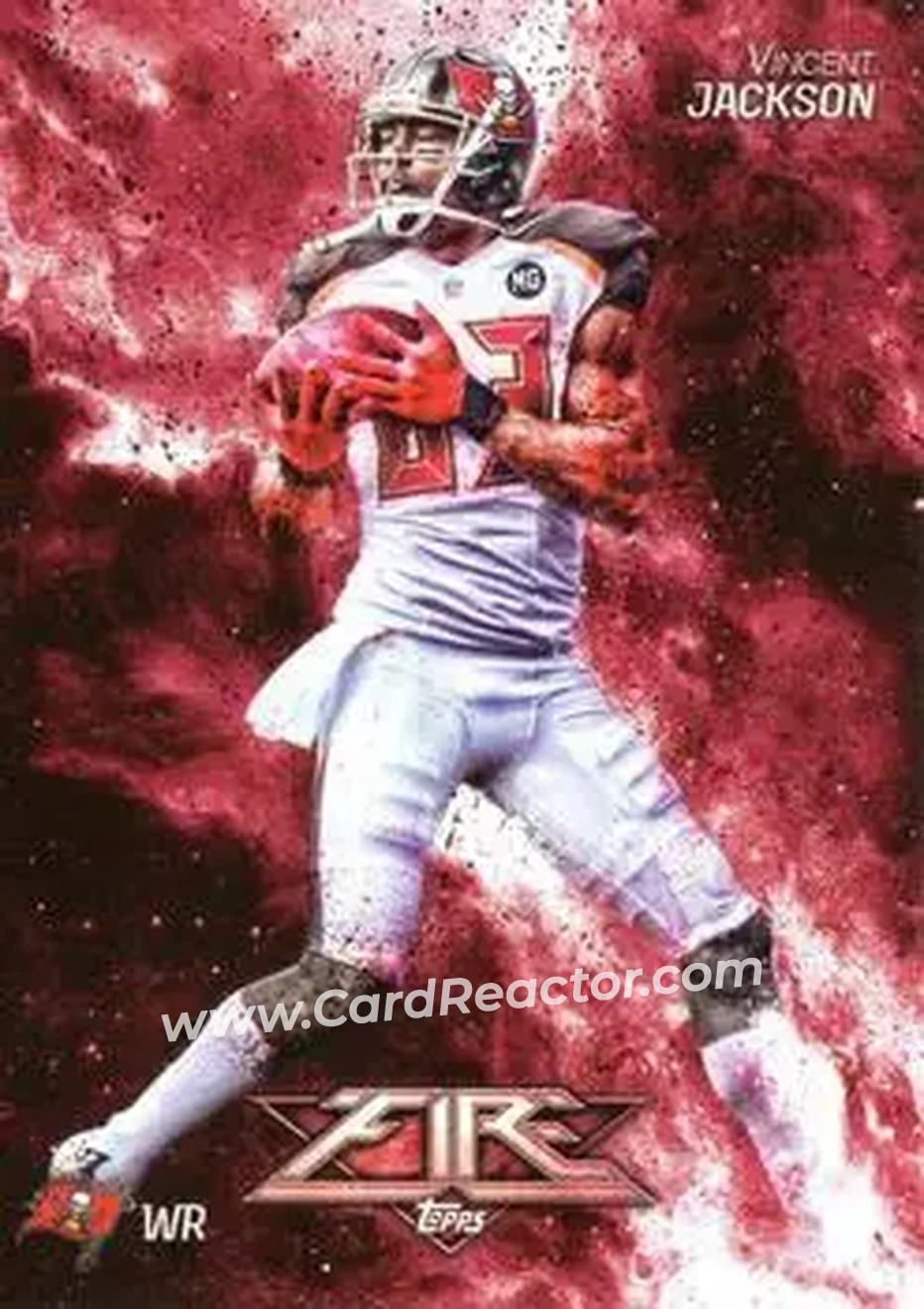 2014 Topps Fire #12 - Vincent Jackson - Tampa Bay Buccaneers - Front
