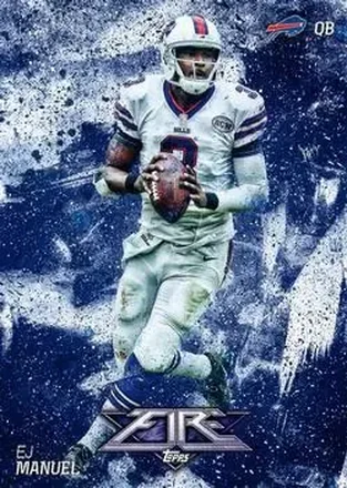 2014 Topps Fire #17 - EJ Manuel - Buffalo Bills