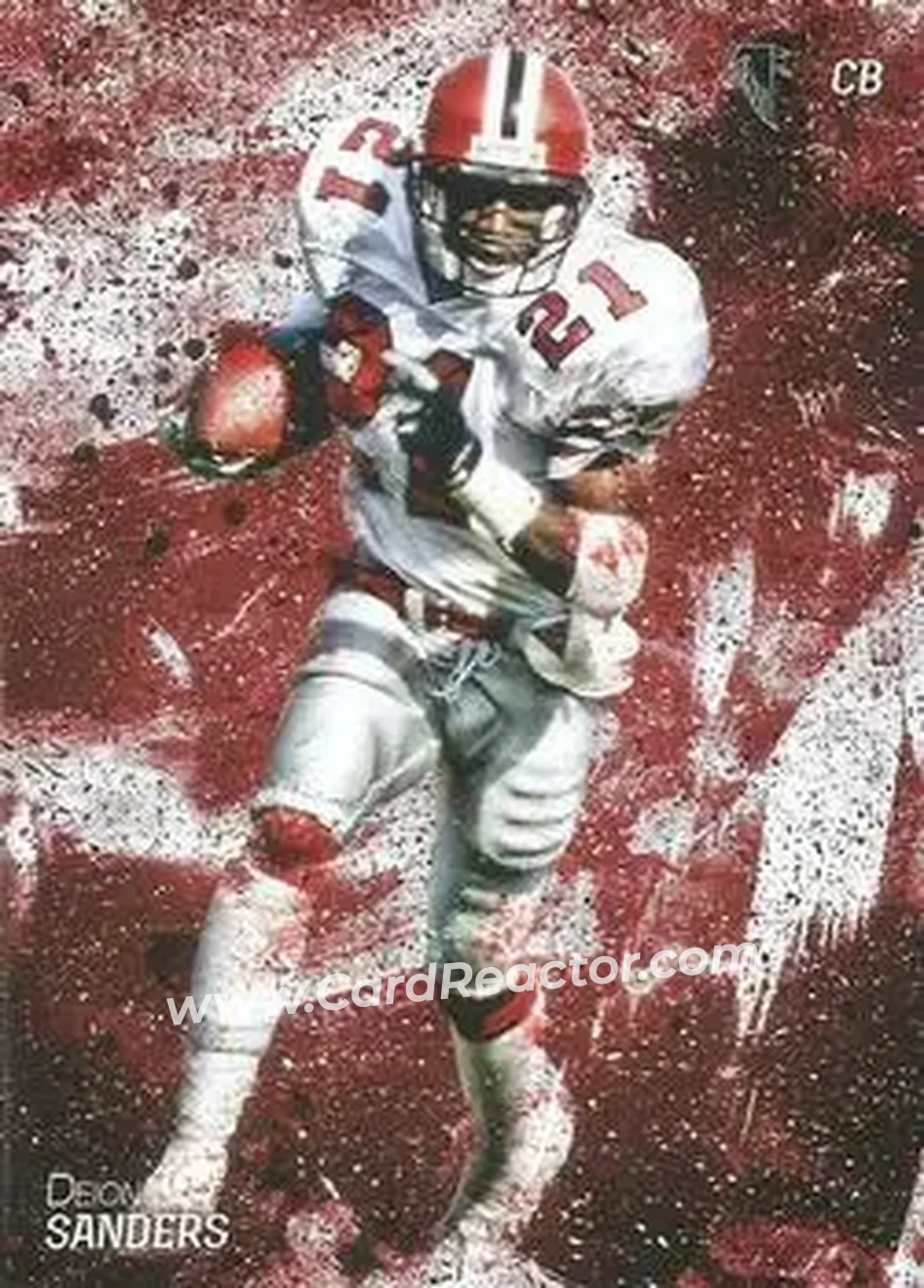 2014 Topps Fire #23 - Deion Sanders - Atlanta Falcons - Front