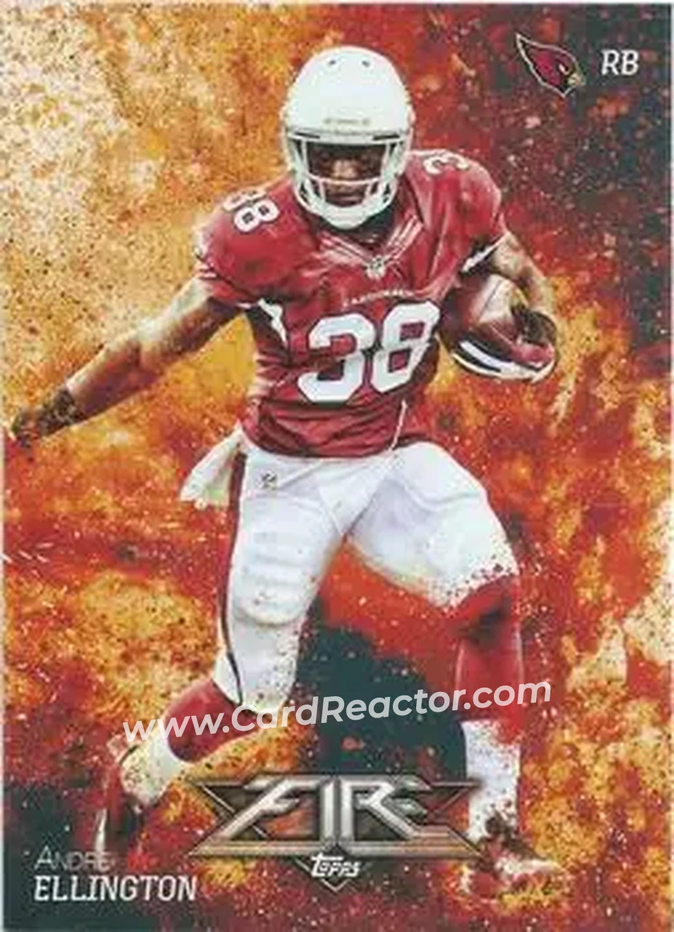 2014 Topps Fire #25 - Andre Ellington - Arizona Cardinals - Front