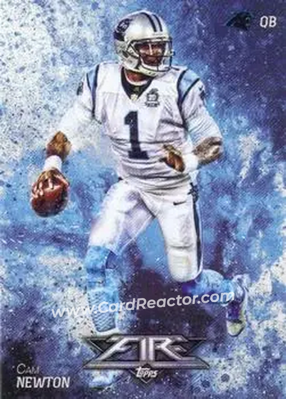 2014 Topps Fire #26 - Cam Newton - Carolina Panthers - Front