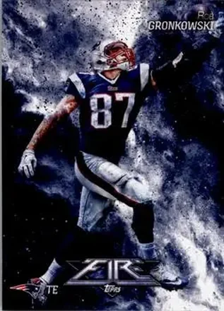 2014 Topps Fire #27 - Rob Gronkowski - New England Patriots