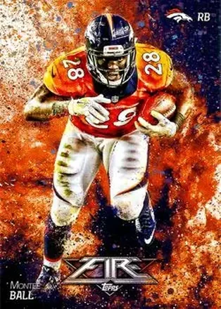 2014 Topps Fire #29 - Montee Ball - Denver Broncos