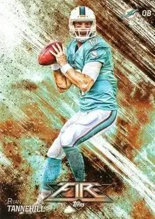 2014 Topps Fire #30 - Ryan Tannehill - Miami Dolphins