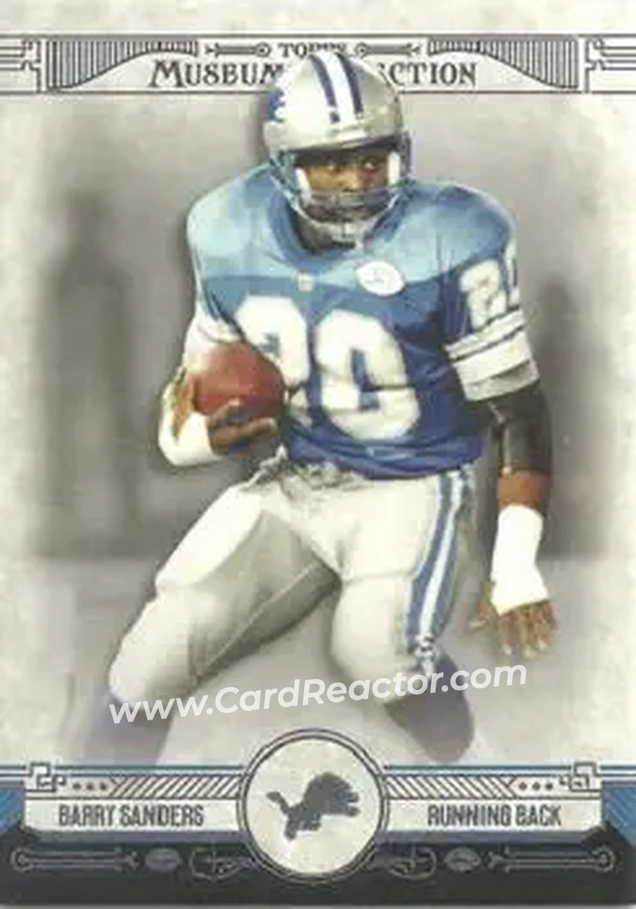 2014 Topps Museum Collection #3 - Barry Sanders - Detroit Lions - Front 2014 Topps Museum Collection #3 - Barry Sanders - Detroit Lions - Front
