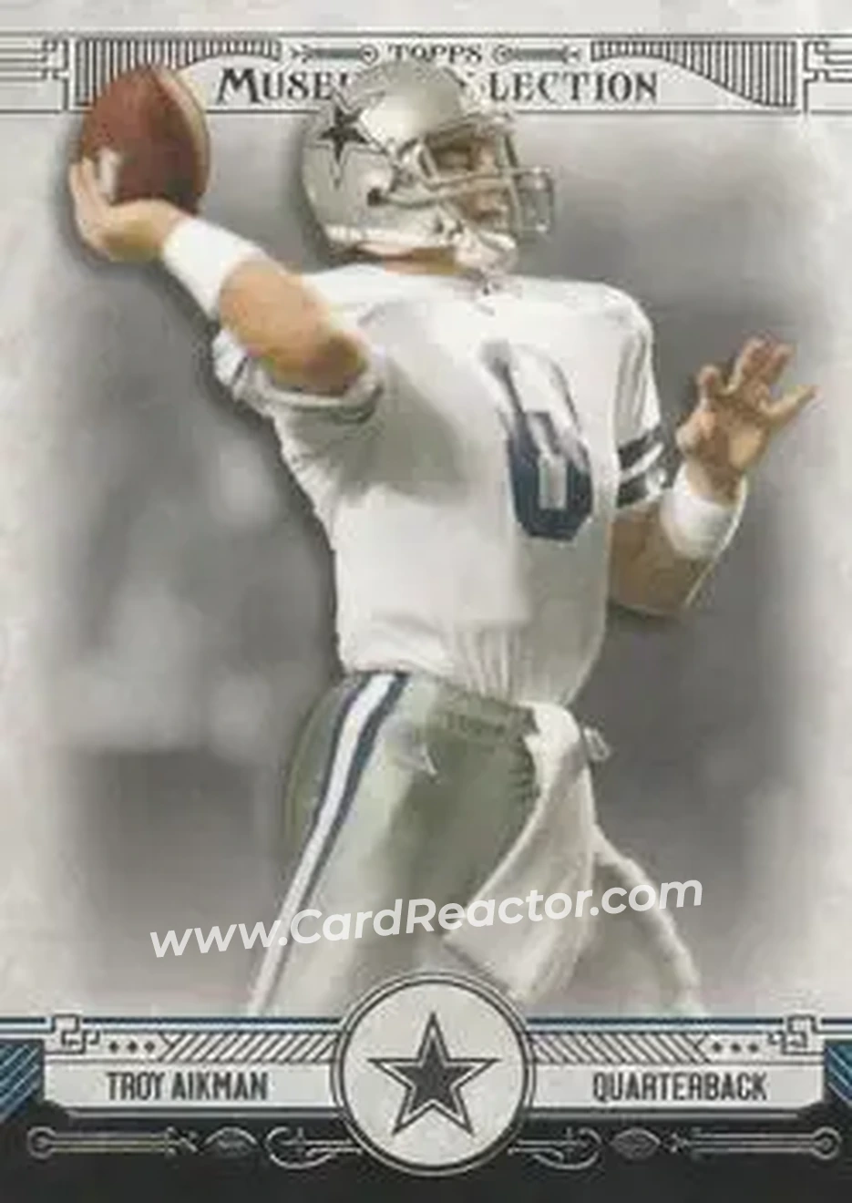 2014 Topps Museum Collection #9 - Troy Aikman - Dallas Cowboys - Front